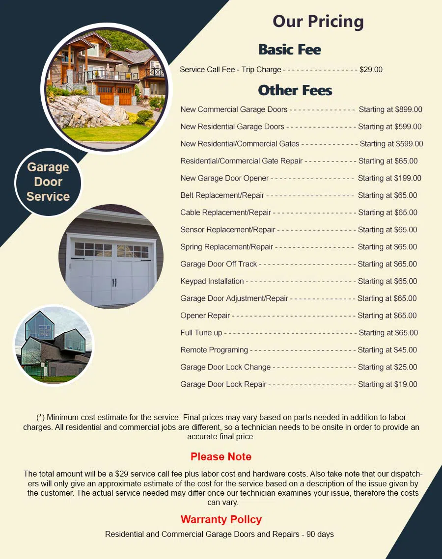 Garage Doors Store Repairs Los Angeles, CA 323-372-5515